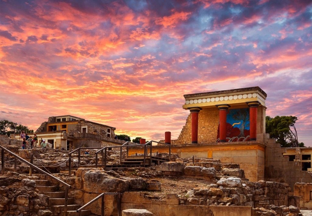 Knossos is the largest Bronze Age archaeological site on Crete